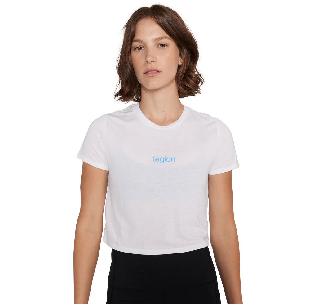 Cropped Tee - White - Small