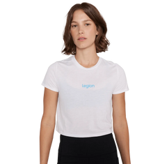 Cropped Tee - White - Medium