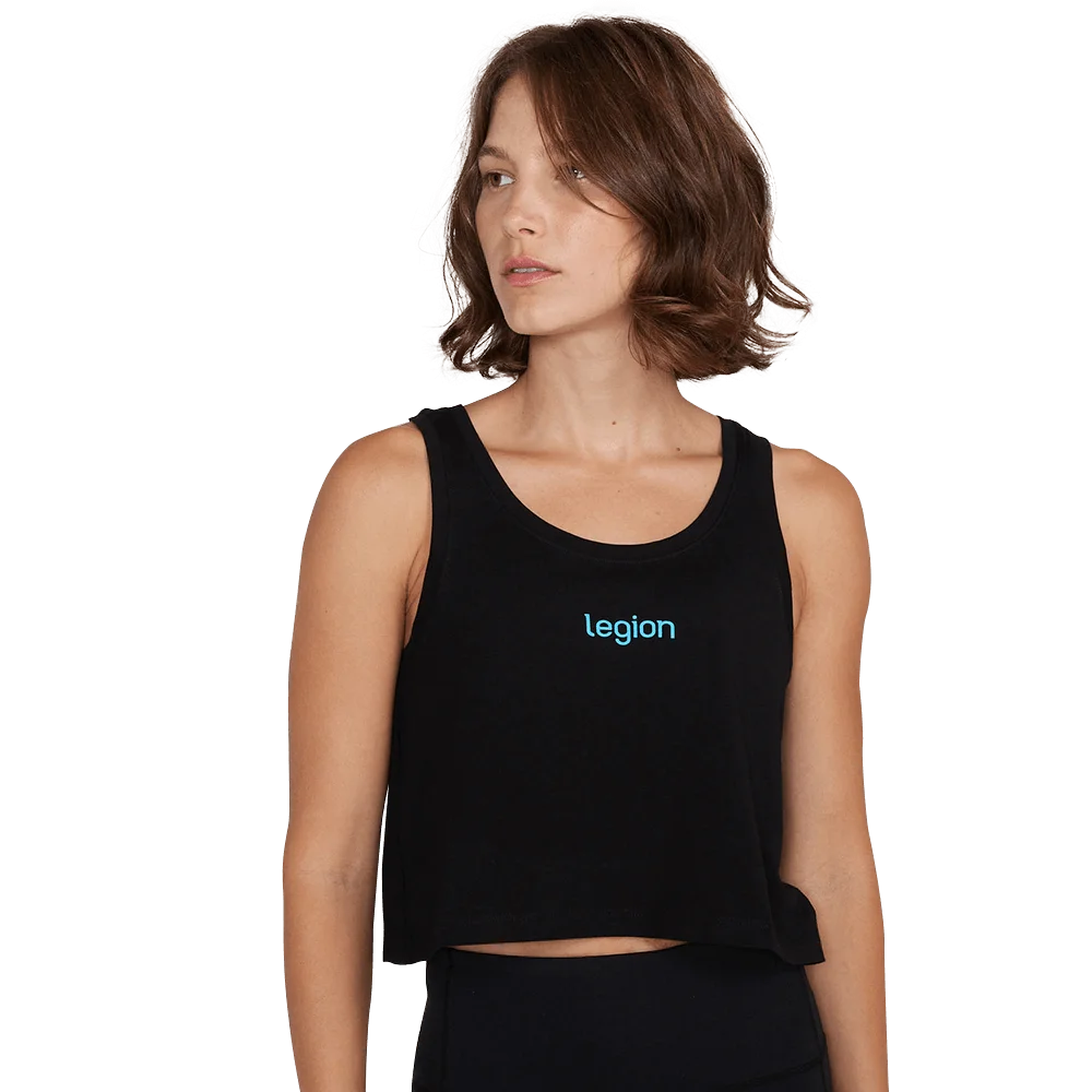 Cropped Tank - Black - Medium