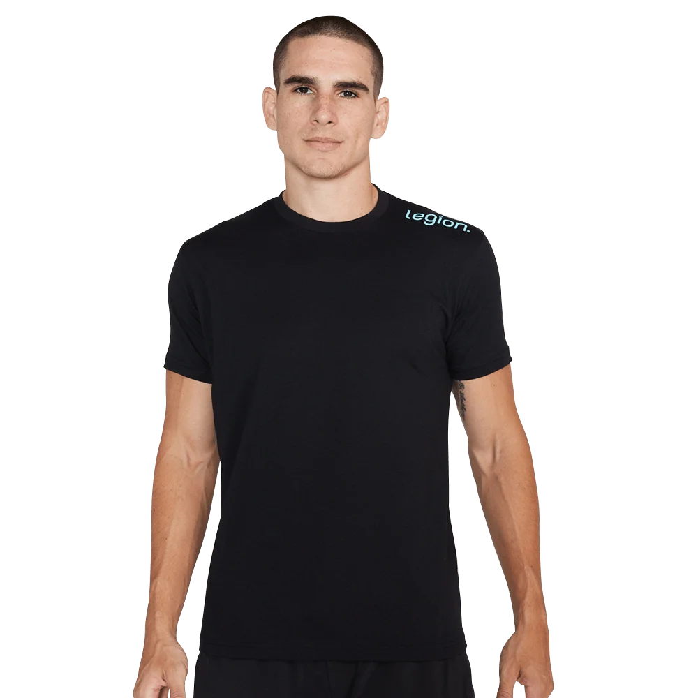 Shoulder Logo Tee - Black - X-Small