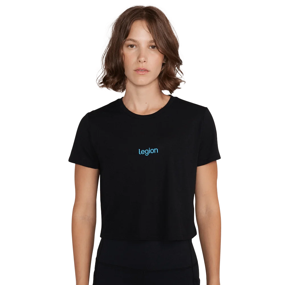Cropped Tee - Black - Small