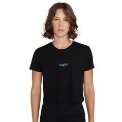 Cropped Tee - Black - Medium